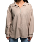 Leone Oversized Half Zip Sweatshirt