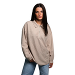 Leone Oversized Half Zip Sweatshirt